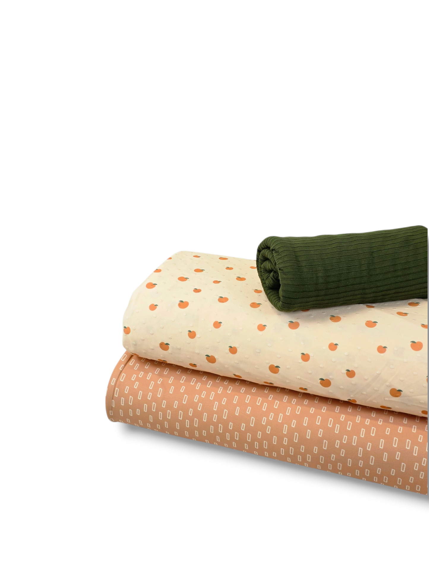 *Unique Design* Swiss Dot Knit Summer Peaches