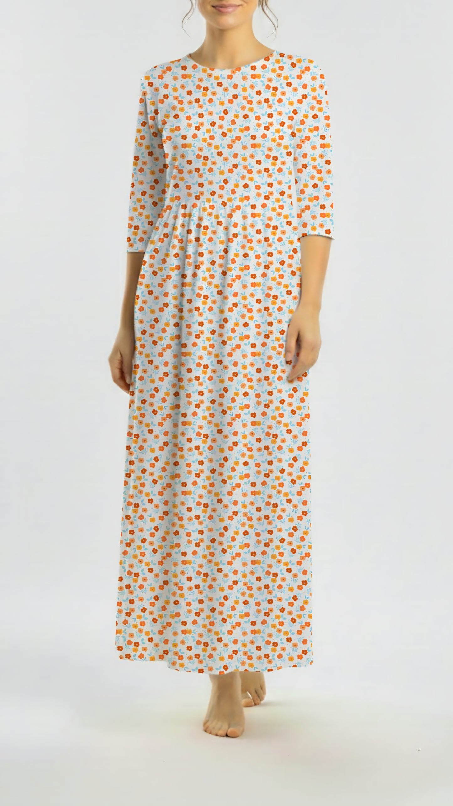 *Unique Design* Tricot Knit Sweet Blossom Citrus
