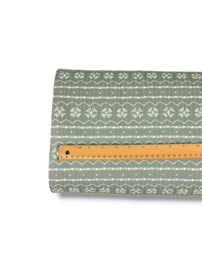 *Unique Design* Ribbed Knit Cotton Feel Desert Aztec Olive