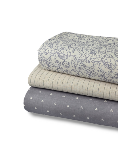 * Unique Design * Linen Mosaie Dots Sky Blue