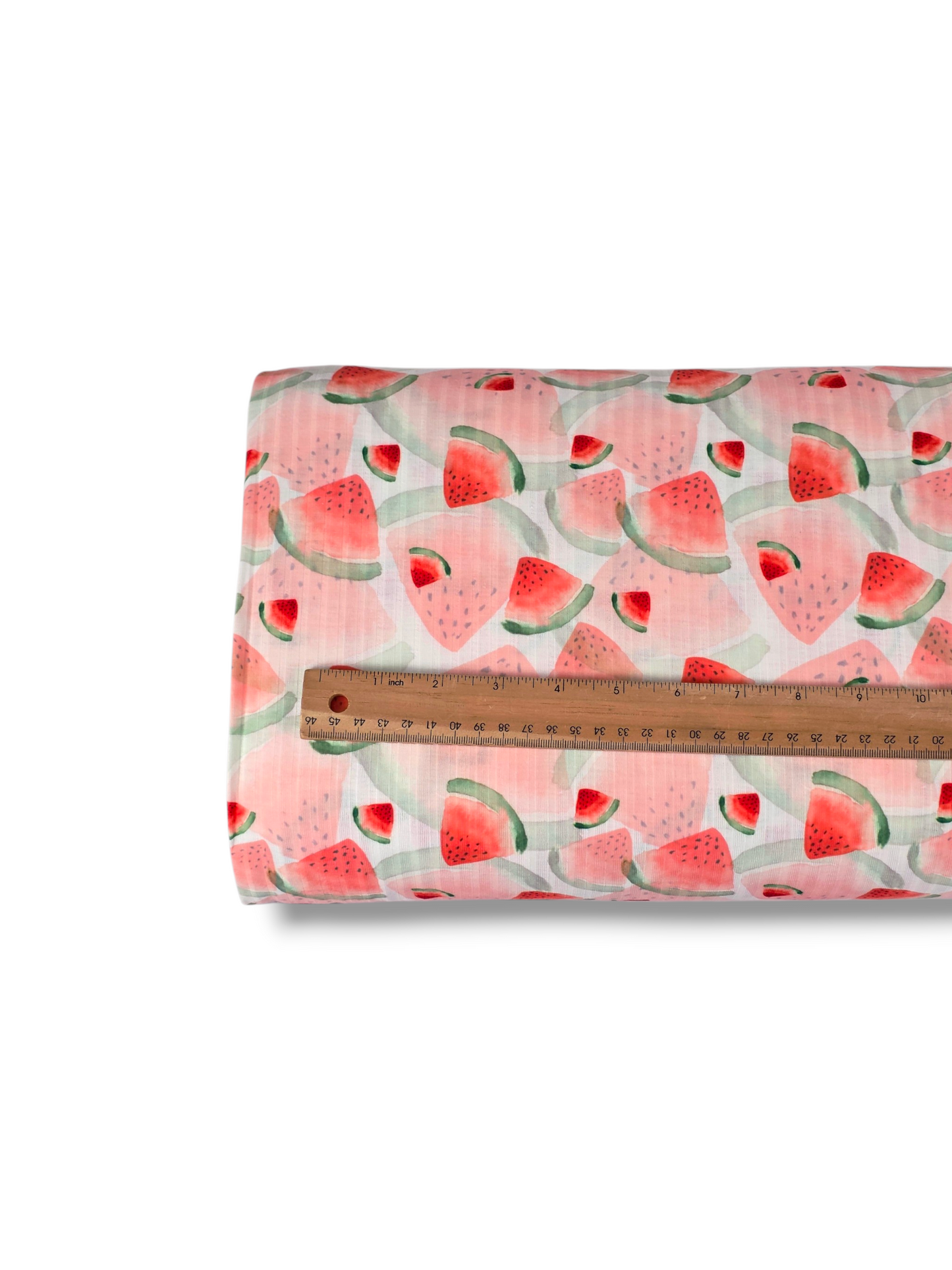 * Unique Design * Ribbed Knit Cotton Feel Watermelon Explosion White