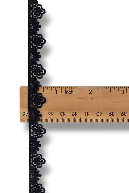 5/8" Black Venise Lace