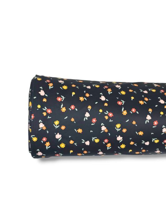 *Unique Design* Tricot Knit Sunset Meadow Black