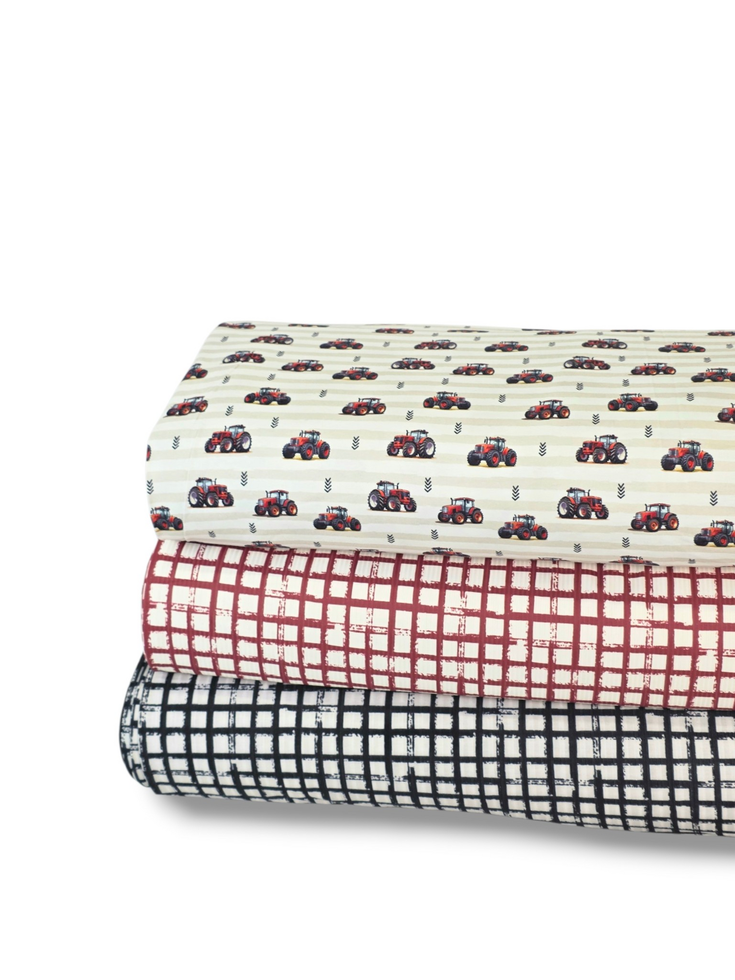 * Unique Design * Cotton Knit Country Grid