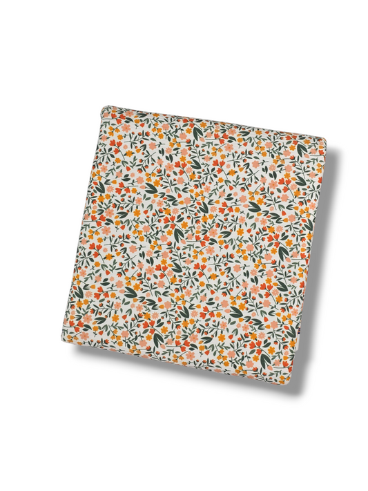 *Unique Design* Willow Ribbed Knit Blooming Delight Orange