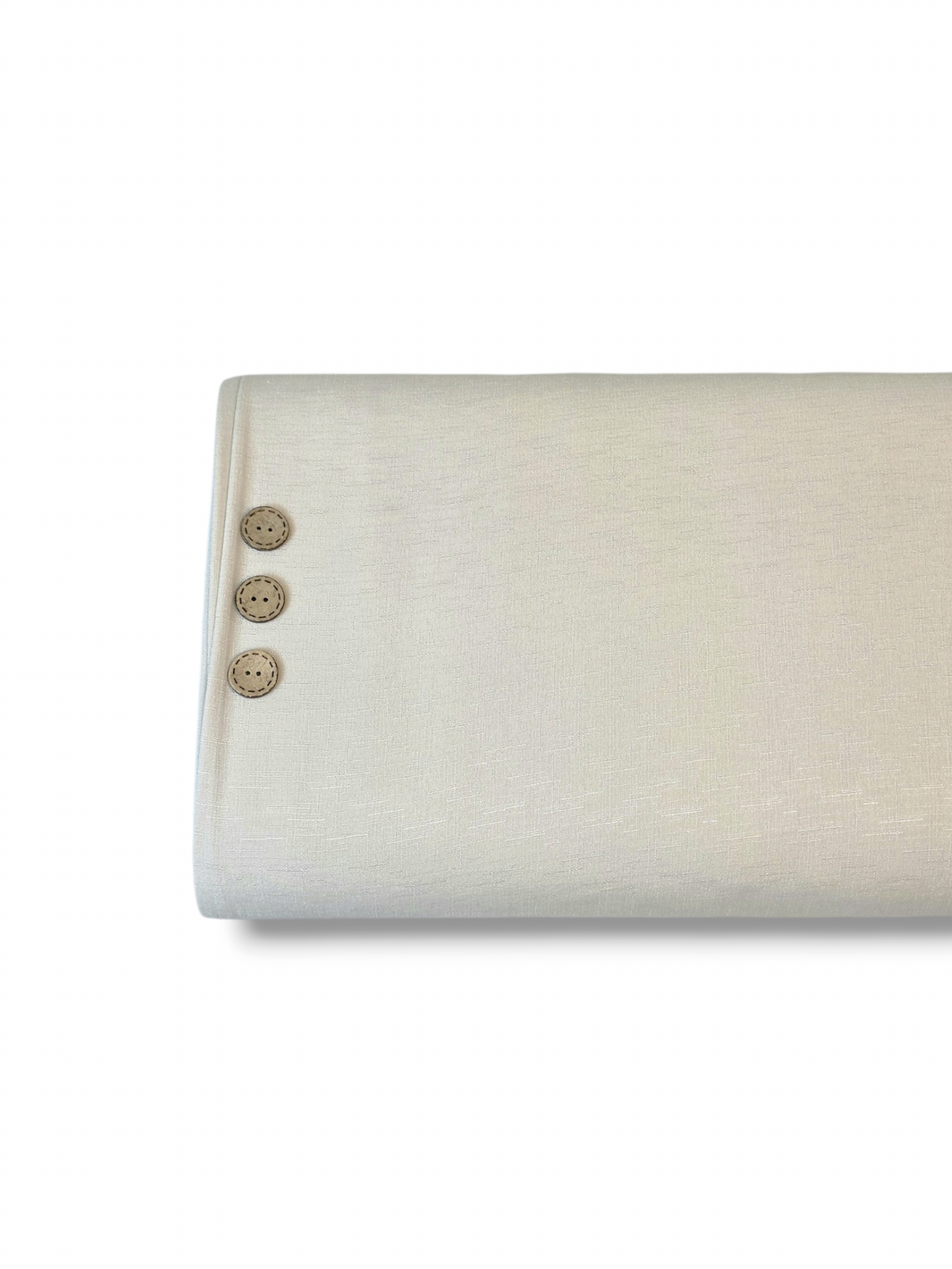 Poly Linen Look Solid Off White