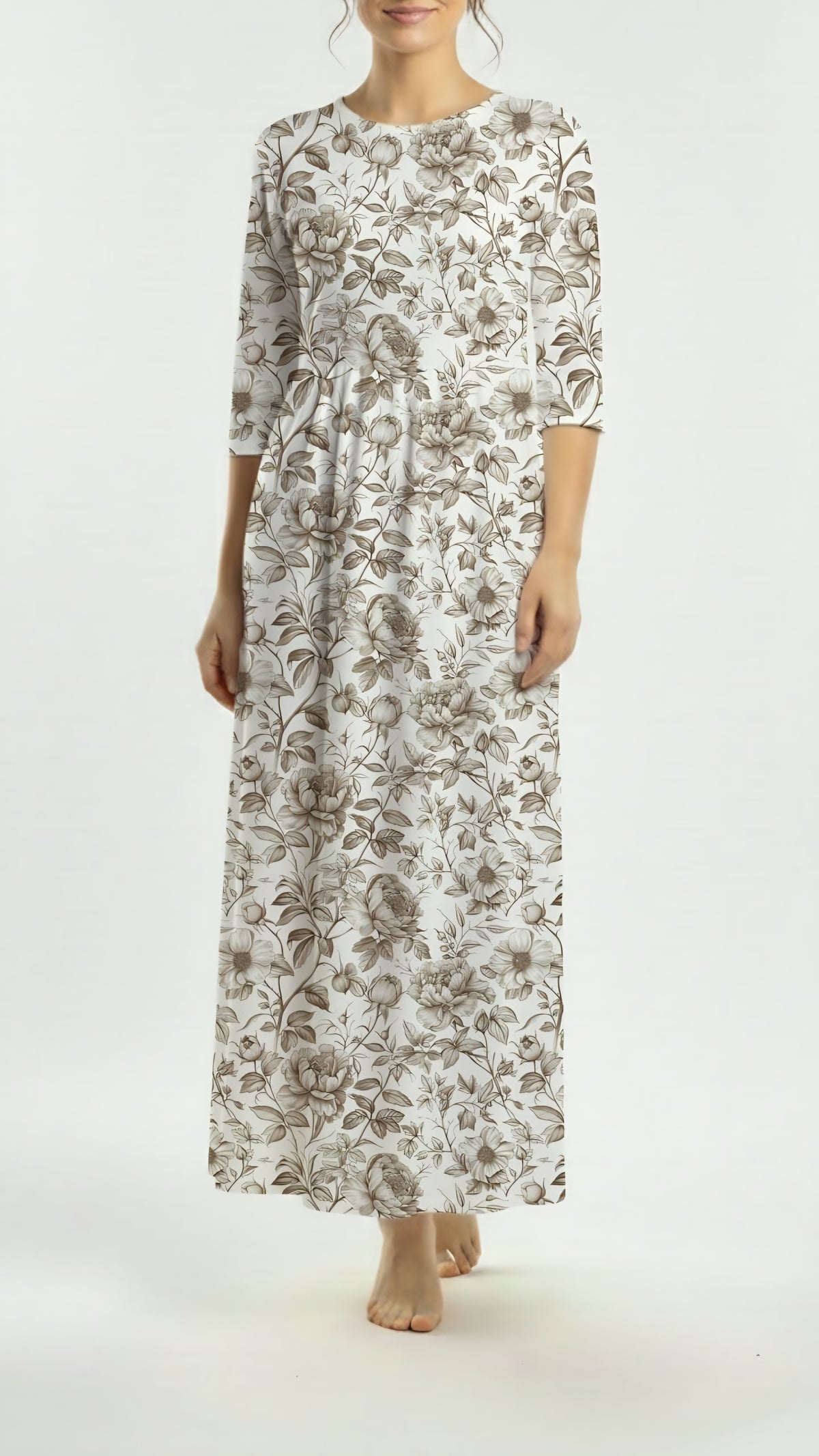 *Unique Design* Willow Ribbed Knit Antique Blossom Beige
