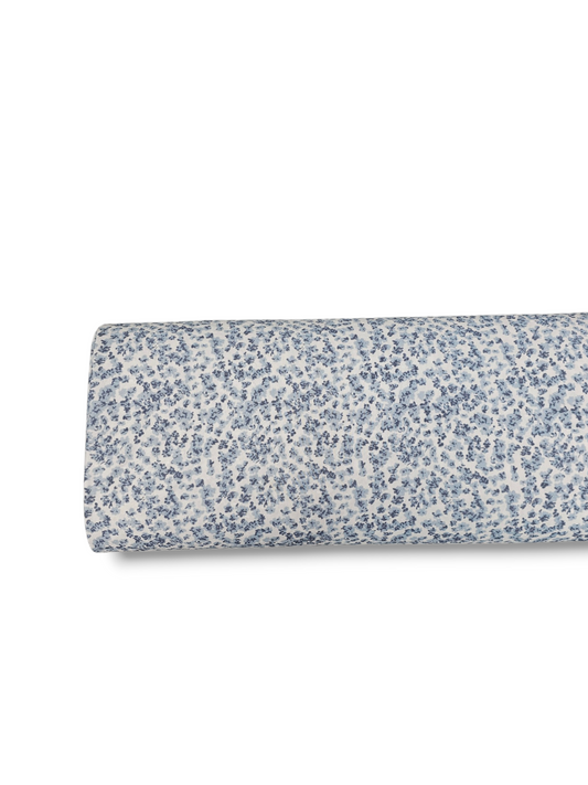 *Unique Design* Swiss Dot Knit Leopard Bloom Blue
