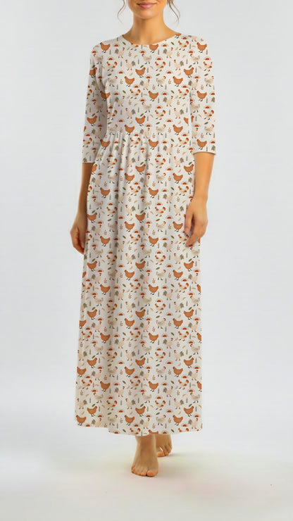 * Unique Design * Linen Sunrise Coop Cream