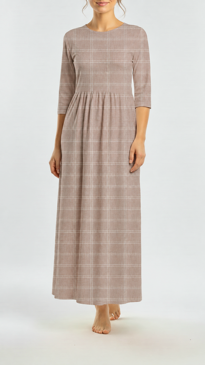 * Unique Design * Linen Modern Graph Taupe