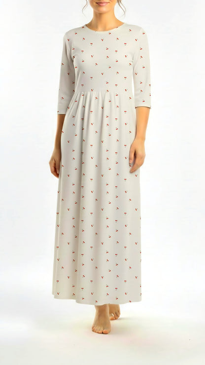 *Unique Design* Linen Cherry Delight Cream