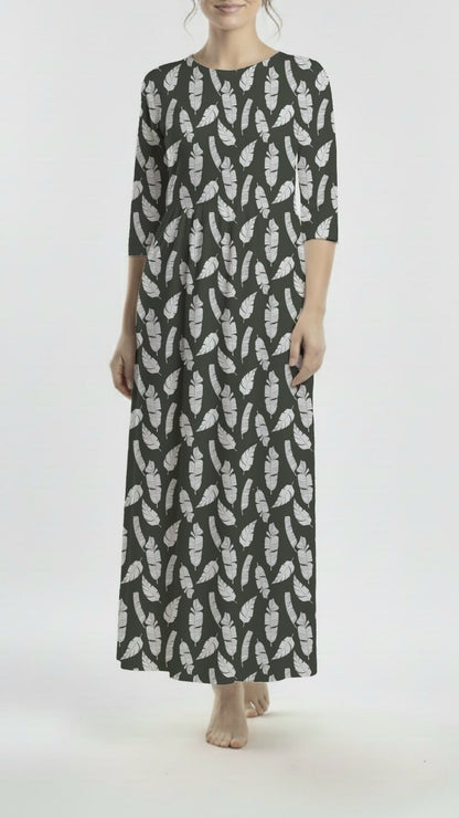 * Unique Design * Ribbed Knit Cotton Feel Modern Oasis Moss Green