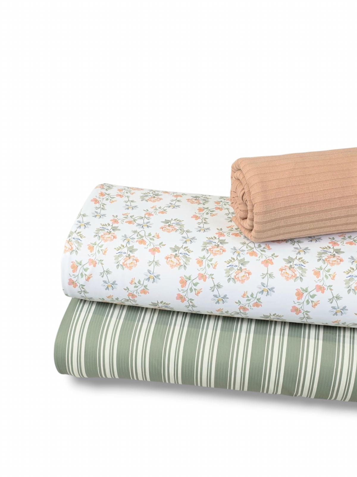 *Unique Design* Tricot Knit Countryside Garden White