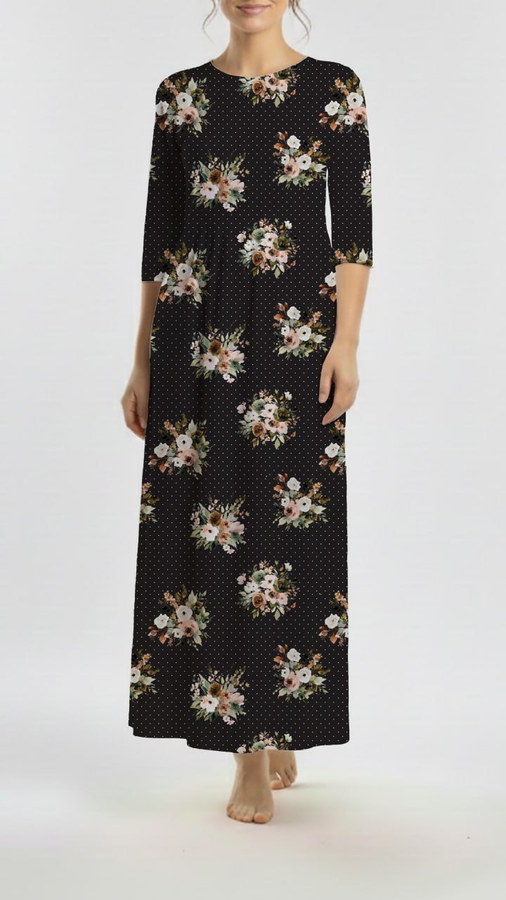 *Unique Design* Willow Ribbed Knit Song of Autumn Black