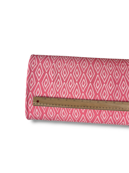 *Unique Design* Crinkled Crepe Diamond Drift Pink