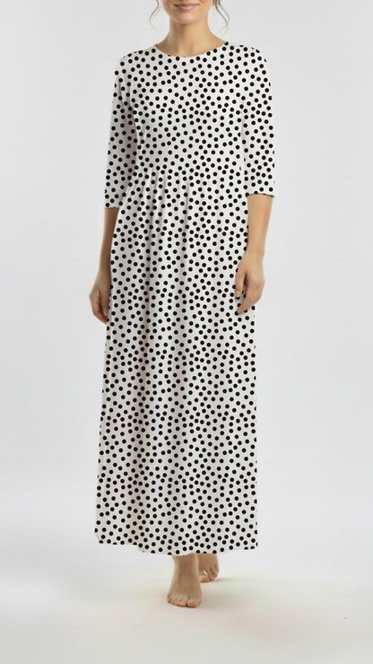 *Unique Design* Swiss Dot Knit Classic Dots White