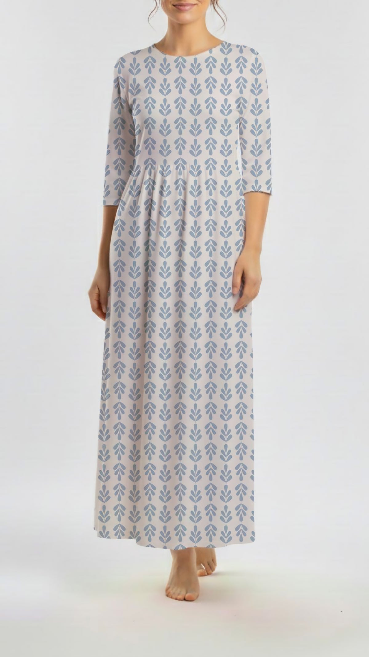 * Unique Design * Linen Winter Scandinavian Blue