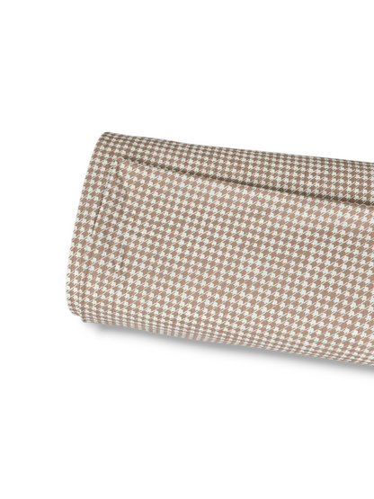 *Unique Design* Willow Ribbed Knit Summer Houndstooth Beige