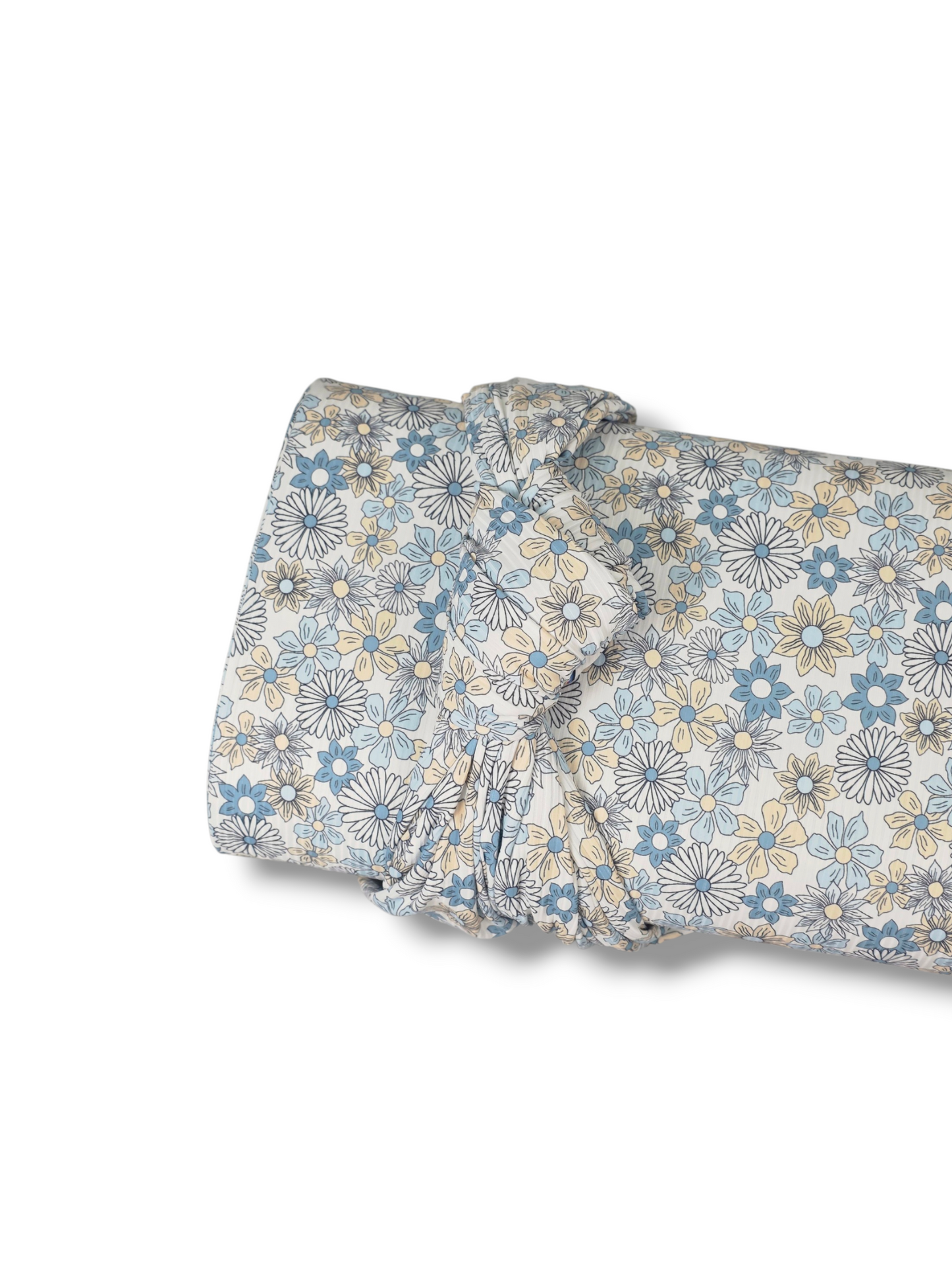 *Unique Design* Willow Ribbed Knit Daisy Charm Blue