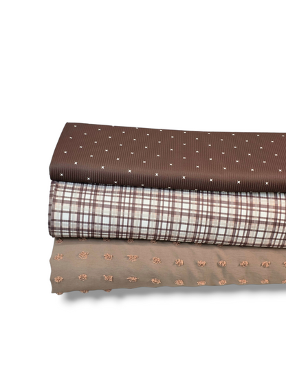 * Unique Design * Willow Ribbed Knit Woodland Plaid