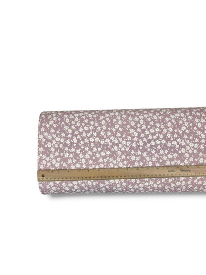 *Unique Design* Willow Ribbed Knit Mini White Symphony Lavender Rose