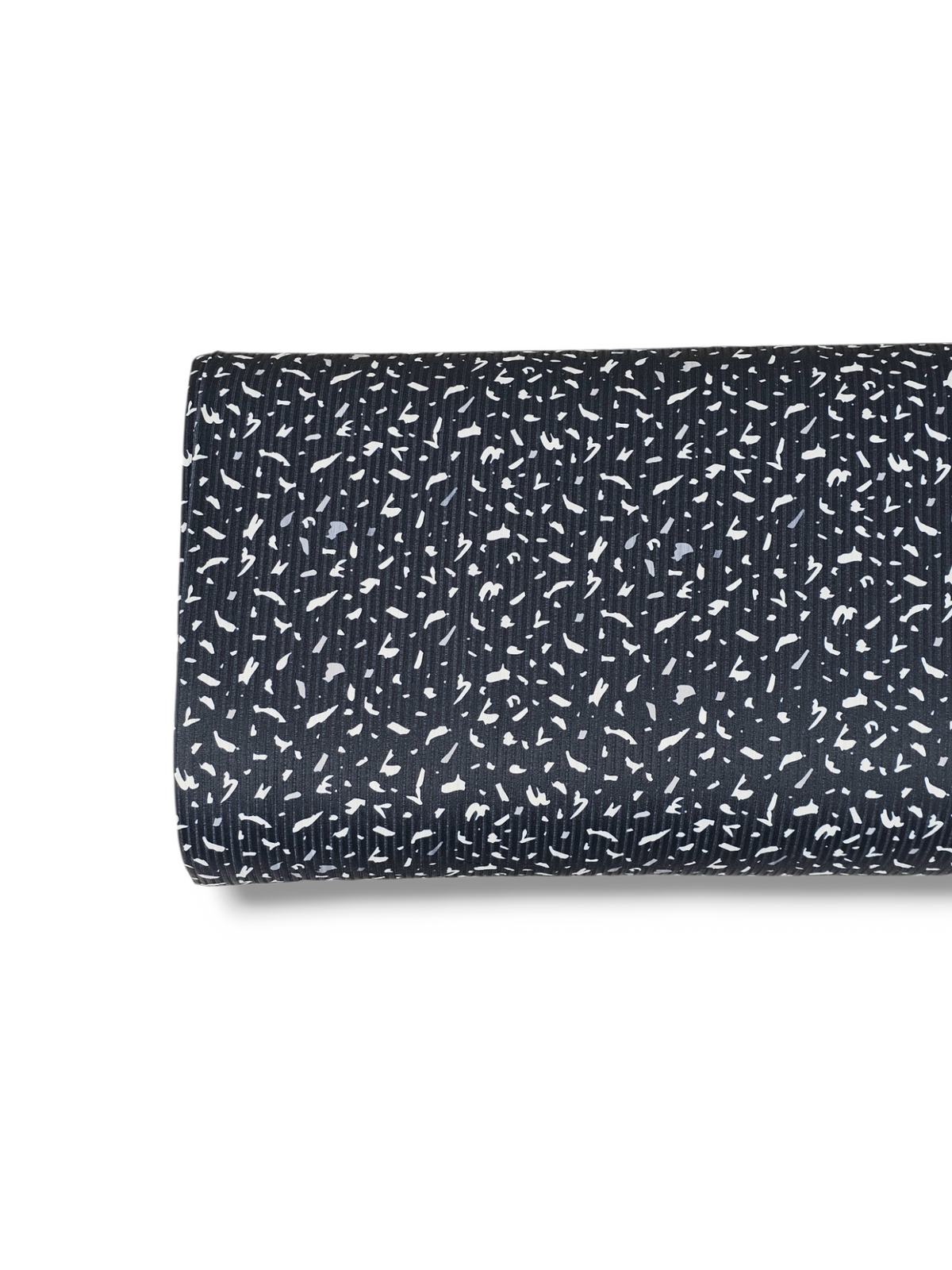 *Unique Design* Willow Ribbed Knit Abstract Breeze Charcoal