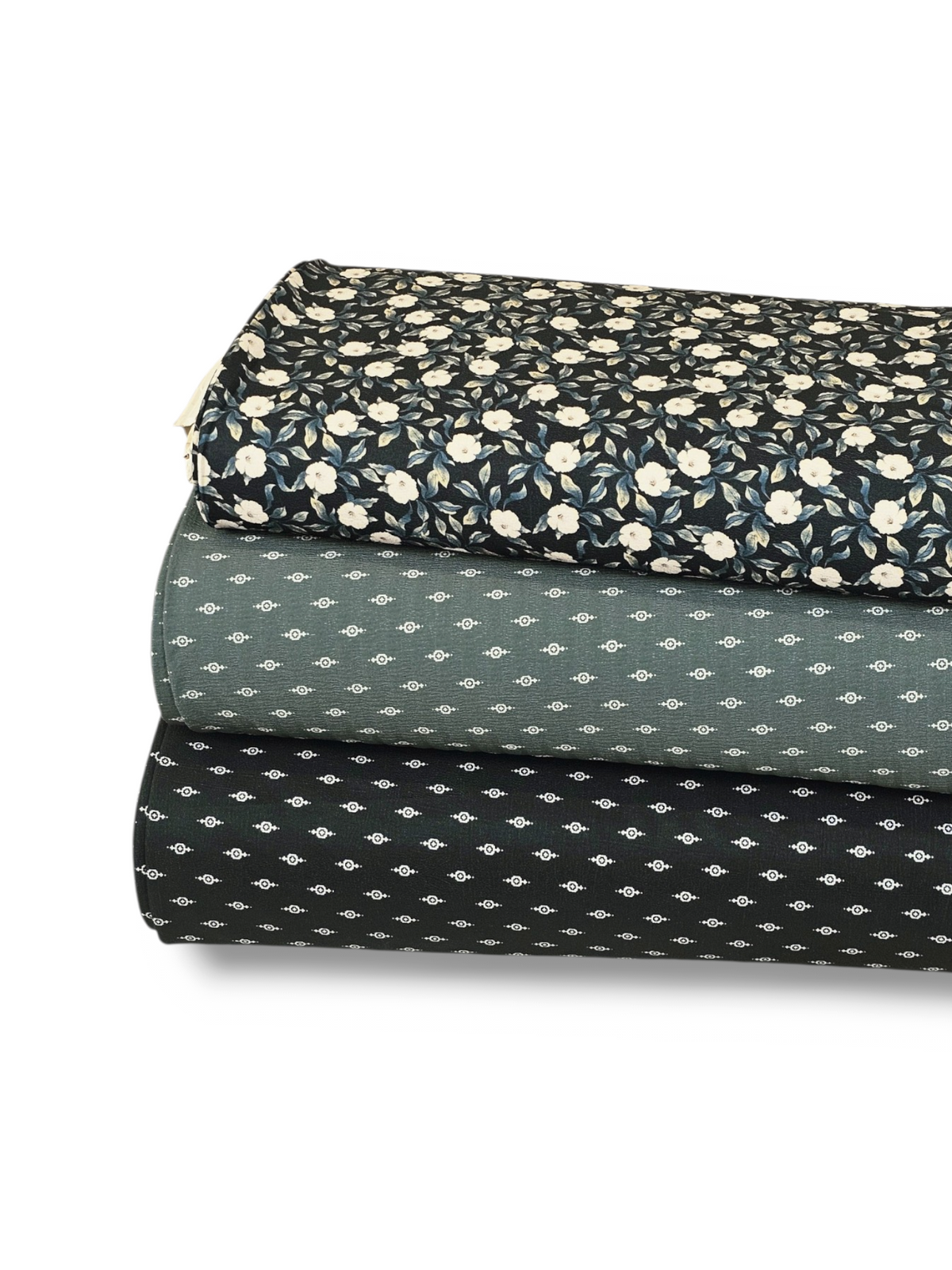 * Unique Design * Crinkled Crepe Adobe Echo Pine
