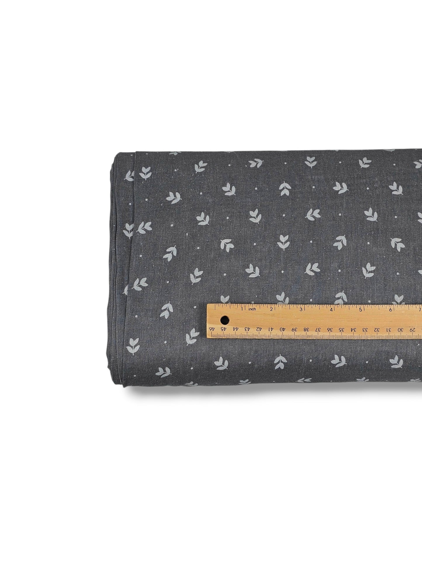 * Unique Design * Linen Moonlit Sprigs Slate