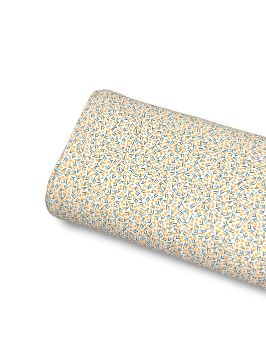 *Unique Design* Willow Ribbed Knit Mini Blooms Sunshine