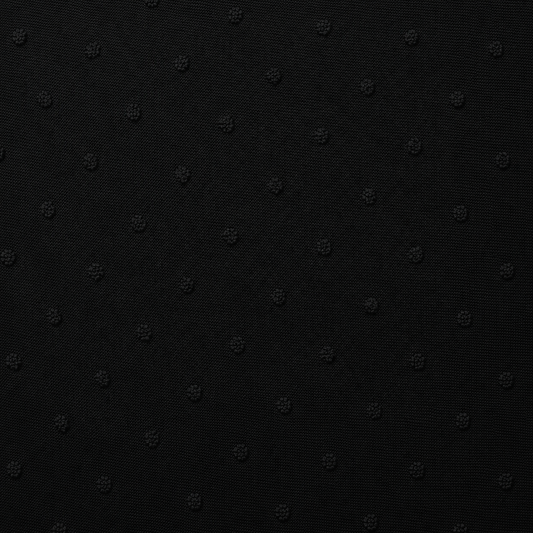 Swiss Dot Knit Solid Black