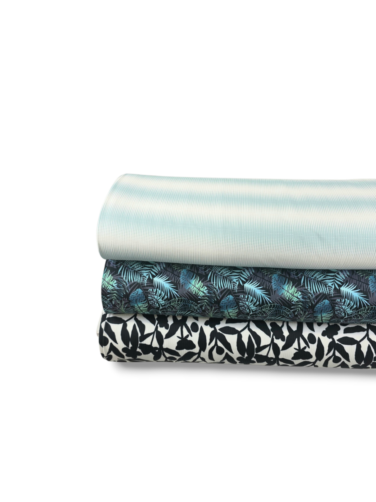 *Unique Design* Willow Ribbed Knit Abstract Floral Black
