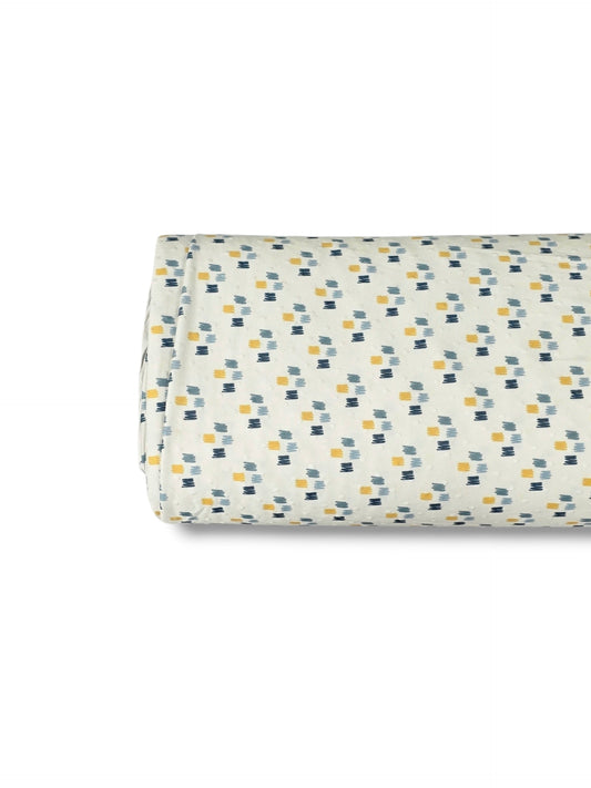 * Unique Design * Swiss Dot Knit Canvas Strokes Gray