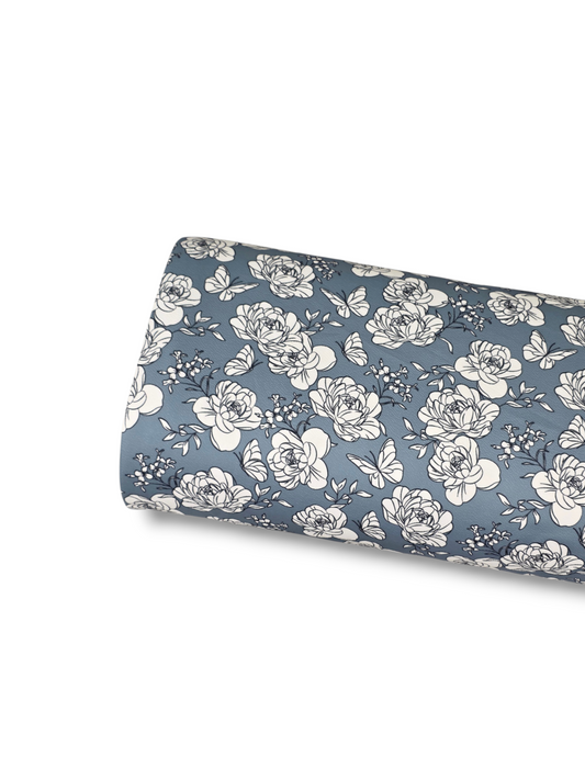 *Unique Design* Liverpool Cottage Blossom Dusty Blue