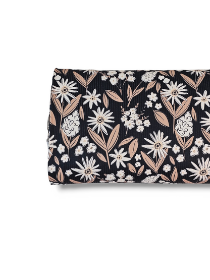 *Unique Design* Willow Ribbed Knit Vintage Daisy Black