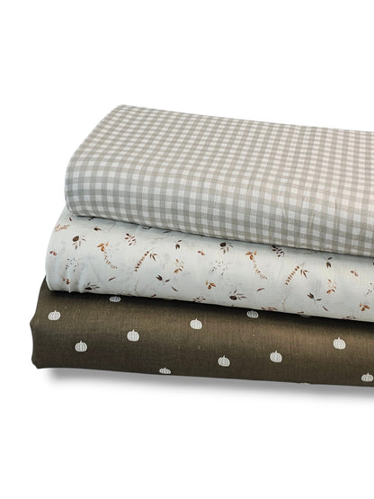 *Unique Design* Linen Bronze Waterleaf White