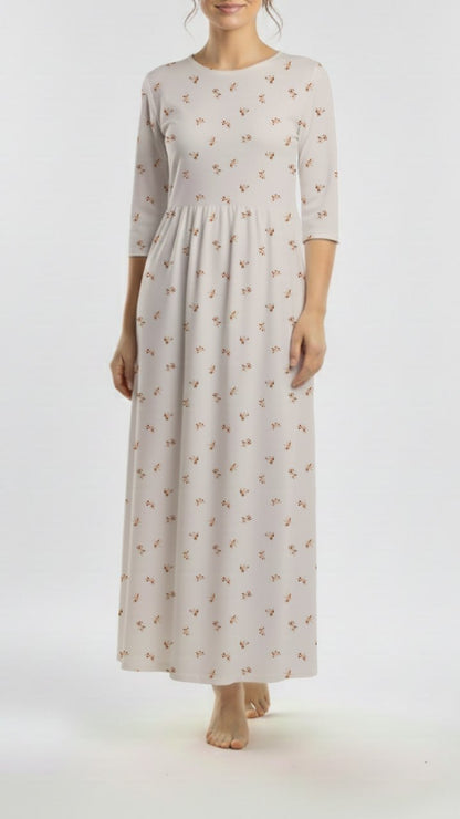 *Unique Design* Linen Petite Bouquet Toss Tan