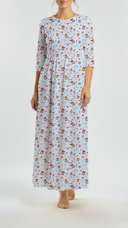 *Unique Design* Willow Ribbed Knit Robin Meadow Sky