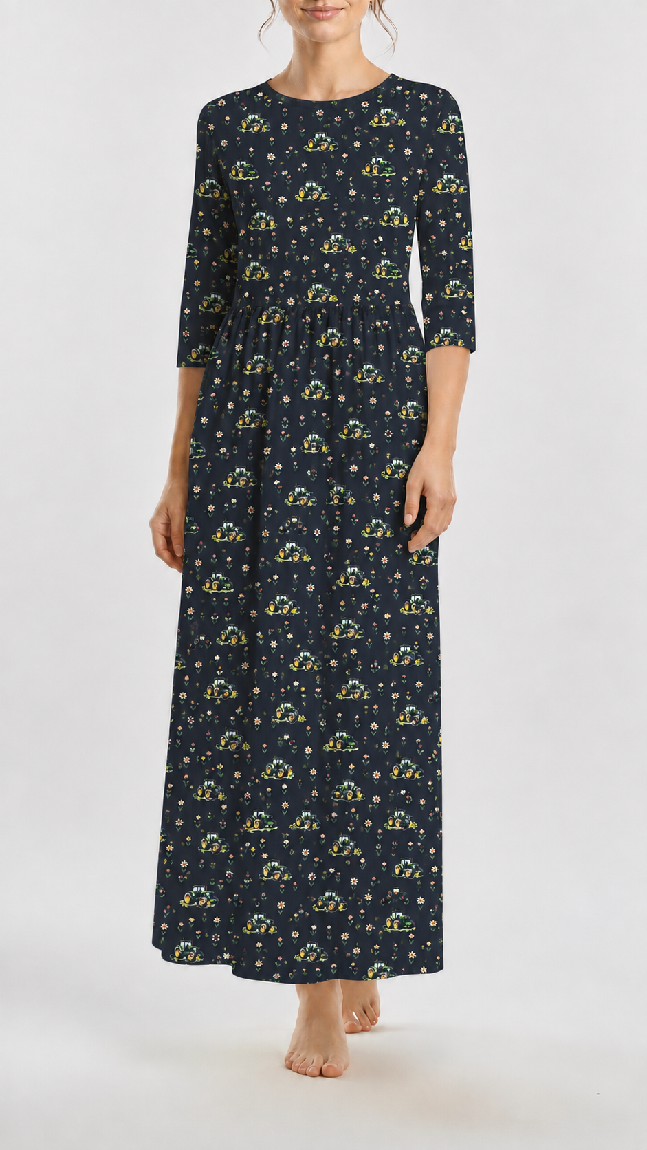 * Unique Design * Willow Ribbed Knit Tractor Meadow Green
