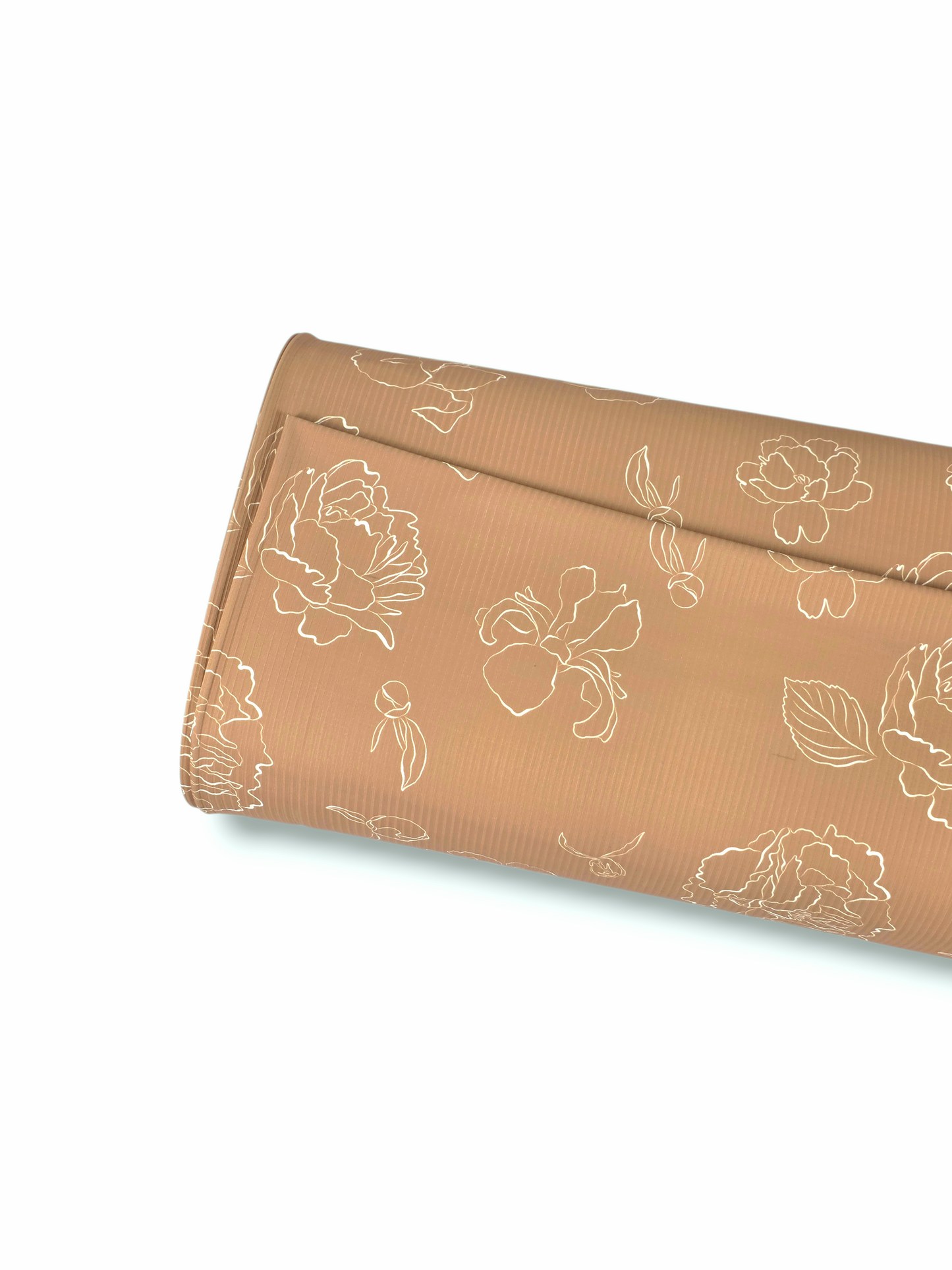 * Unique Design * Willow Ribbed Knit Dreamy Blooms Tan