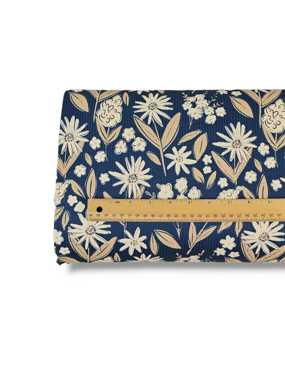 *Unique Design* Willow Ribbed Knit Vintage Daisy Navy