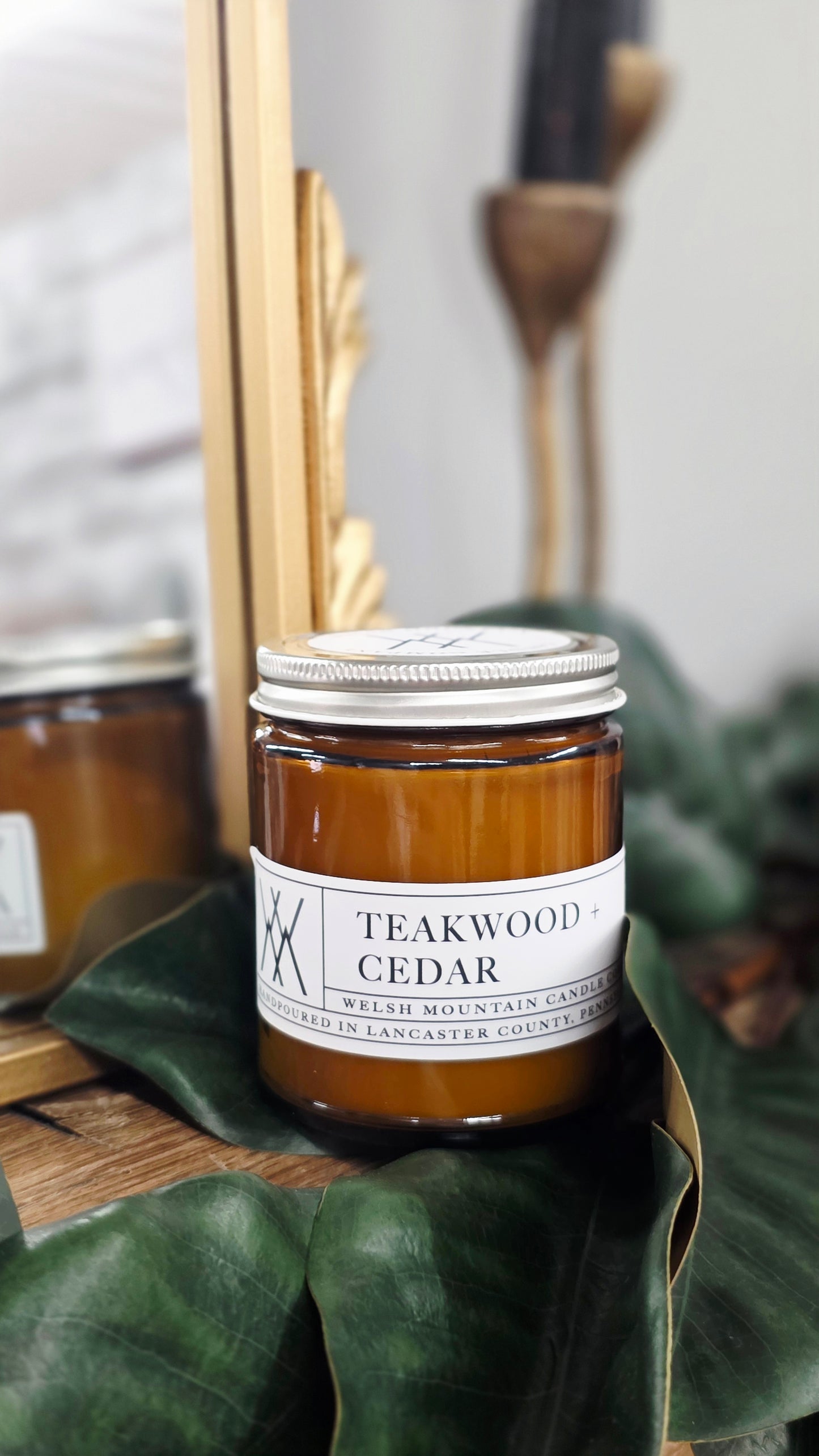 Teakwood + Cedar Coconut Wax Candle 9 oz.