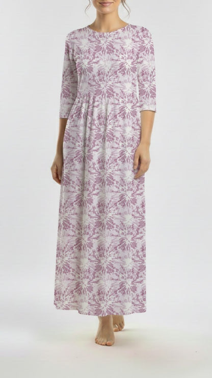 *Unique Design* Willow Ribbed Knit Tie Dye Purple