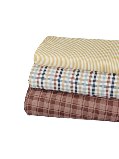 Reign Rib Knit Woven Threads Chestnut