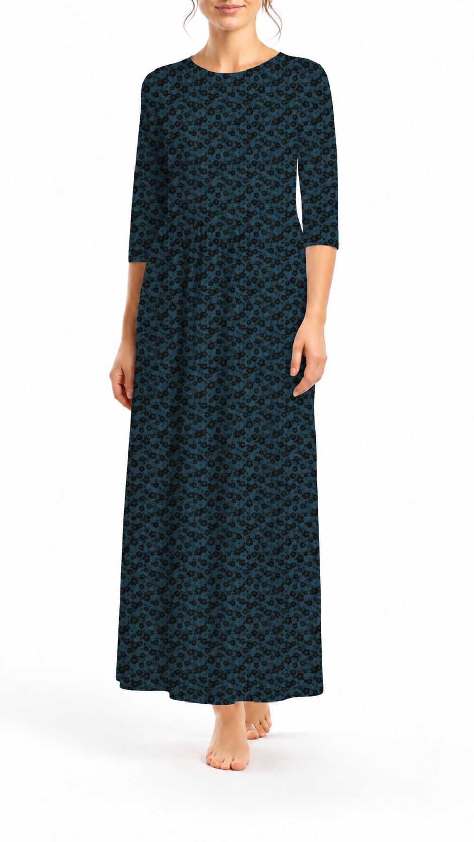 *Unique Design* Cloud Poly Shadow Blooms Navy