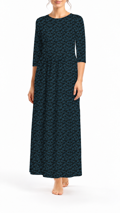 *Unique Design* Cloud Poly Shadow Blooms Navy