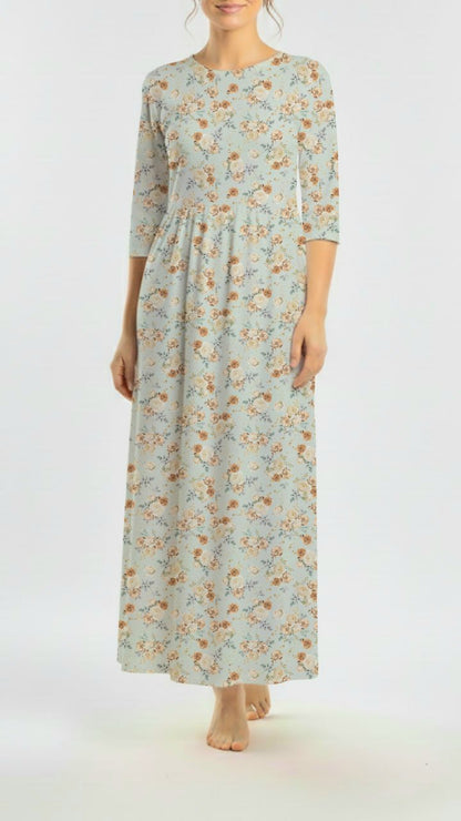 *Unique Design* Willow Ribbed Knit Neutral Elegance Sea Blue