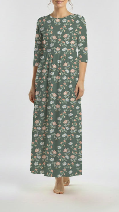 * Unique Design * Ribbed Knit Cotton Feel Countryside Garden Green
