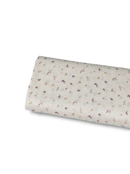 *Unique Design* Linen Ditsy Blooms Cream