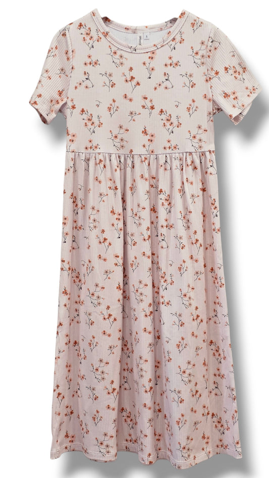 5T Brushed Rib Knit Cherry Blossom