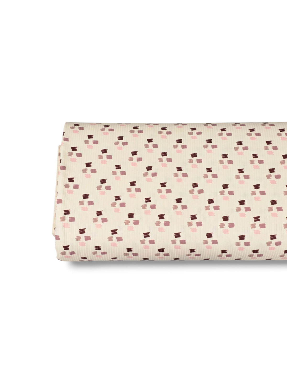 * Unique Design * Willow Ribbed Knit Canvas Strokes Pink